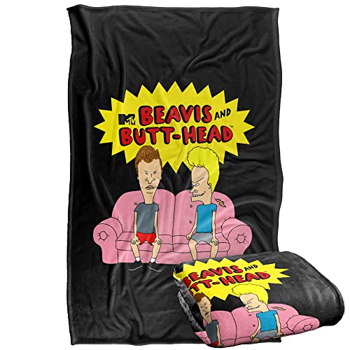 Beavis And Butthead Couch Silky Touch Super Soft Throw Blanket 91 x 147 Cm
