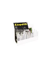 FISURA Original Skyline Floor Magazine Rack, Modern White Magazine Rack, Industrial Style Magazine Holder, 35 x 11 x 22 cm, Metal