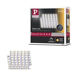 Paulmann 70549 LED Strips MaxLED 500 warm white 2.5m 15W 1375lm 2700K IP44 dimmable lighting strip silver plastic