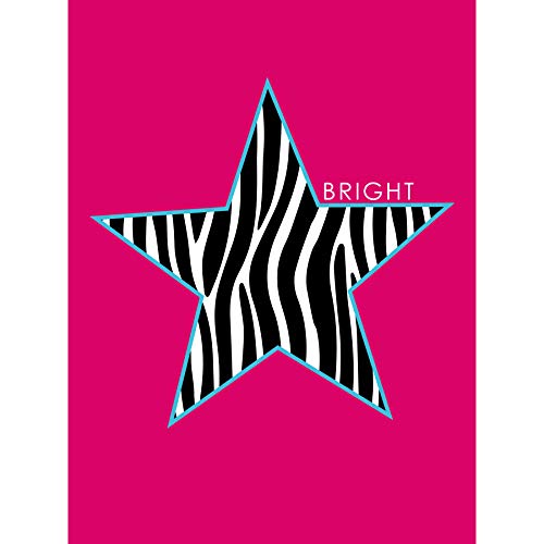 Wee Blue Coo Pink Zebra Bright Large Art Print Poster Wall Decor 18x24 inch