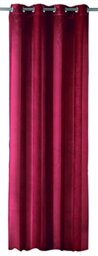 HomeMaison hm69311-02 with Satin Band/Polyester Blackout Curtain Red 44 x 30 cm