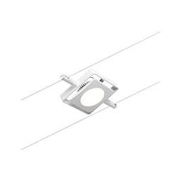 Paulmann 94423 MacLED DC LED cable system spot incl. 1x4.5 watt extendable white, chrome wire cable metal 3000 K