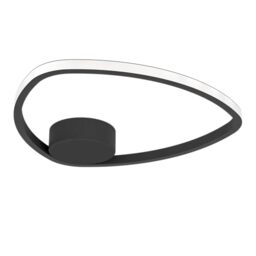 Eglo LED Ceiling Light Fixture Moschella, Flush Mount lamp with Dip Switch
