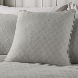 Dreams & Drapes Woven - Croma - Jacquard Cushion Cover - 43 x 43cm in Silver