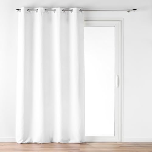 Douceur d'Intérieur Curtain, Polyester, Charcoal, 140 x 260 cm