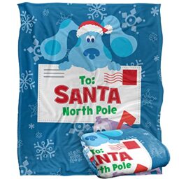 Blues Clues Blue To Santa Letter Silky Touch Super Soft Throw Blanket 152 X 127 Cm