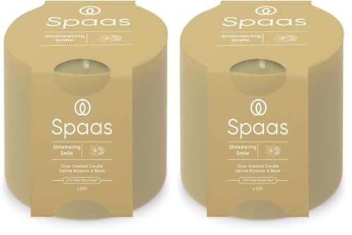Spaas Glow Scented Candle 35h - Shimmering Smile (Pack of 2)