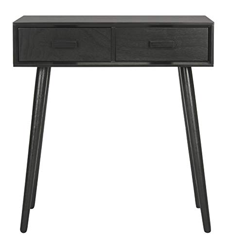 SAFAVIEH Modern Wooden Desk, in Black, 35 X 70 X 80