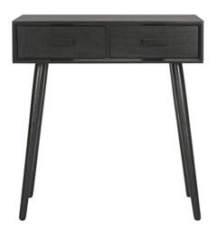 SAFAVIEH Modern Wooden Desk, in Black, 35 X 70 X 80