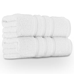 GC GAVENO CAVAILIA Premium Jumbo Bath Sheet 2 Pack - 100% Ring Spun Cotton Towels Bath Sheet - Highly Water Absorbent & Quick Dry Extra Large Bath Sheets - Soft Hotel Quality Bath Towel - White