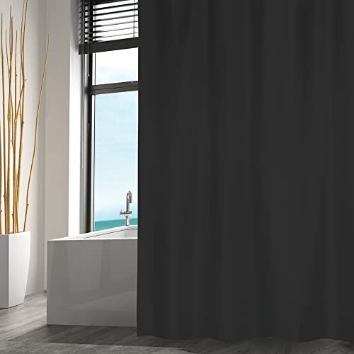 MSV Polyester Curtain 240 x 200 cm Black