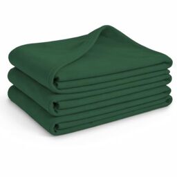 Glart G3TG Fleece Blanket Set of 3, Pine Green, 130 x 160 cm Soft Throws
