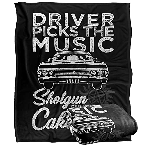 SUPERNATURAL Driver Picks Music Officially Licensed Silky Touch Super Soft Throw Blanket 152 x 127 cm