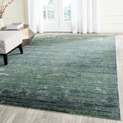 Safavieh Metro-Mod Indoor Woven Rectangle Area Rug, Mystique Collection, MYS920, in Green / Multi, 91 X 152 cm for Living Room, Bedroom or Any Indoor Space