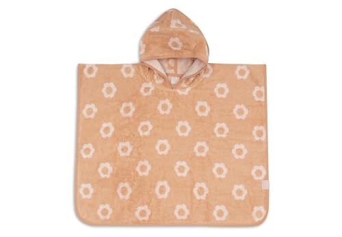 Jollein Bath Poncho Baby & Child - Jacquard - Flower - 100% Cotton - Terry Cloth - OEKO-TEX Certified - Poncho Towel - For Boys & Girls