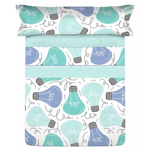 Pierre Cardin Ideas Blue Bed Sheet Set 90 cm