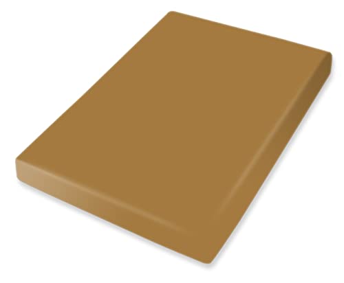 Bassetti 9260021 Fitted Sheet Plain 189 Ottone Cotton/Elastane 180 x 200 cm 200 cm x 220 cm