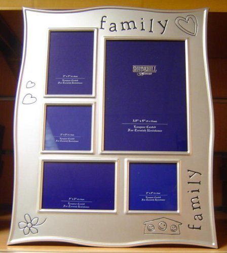 Shudehill Family 5 Picture Multi Silver Photo Frame Gift-65205