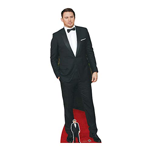 Star Cutouts CS728 Channing Tatum Black Suit Cutout 185cm - Free Standing, Quick Set Up, Movie parties and fan gifts