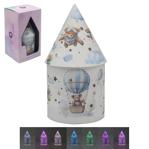 Lesser & Pavey Baby Bears Multicolour Change LED House for Home & Living Room - Lovely Led Lights for Home Decor & Night Light - Ideal Led Lights for Bedroom & Table - Durable for Daily Use
