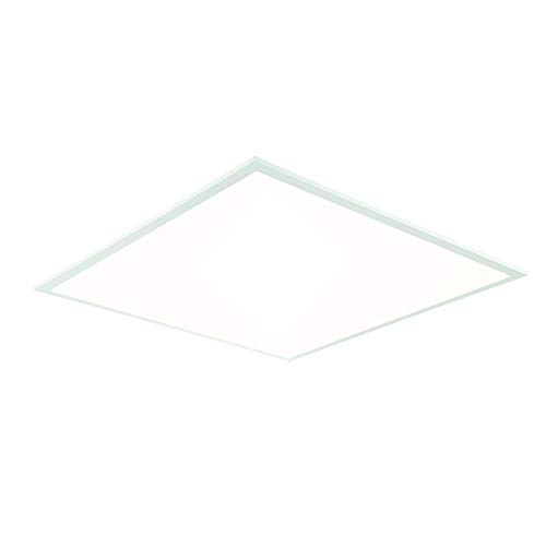 TITAN PRO Indoor Flat Panel Lights - Indoor T Bar Grid LED Ceiling Lights - Square Recessed T-Bar Fast Fix LED Ceiling Lights for Offices - Flat Panel Backlit LED Lights - High Lumen Cool White Colour