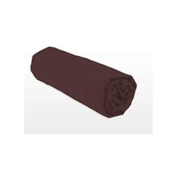 Home Linge Passion Cotton Fitted Sheet, Chocolate, 140x190 cm