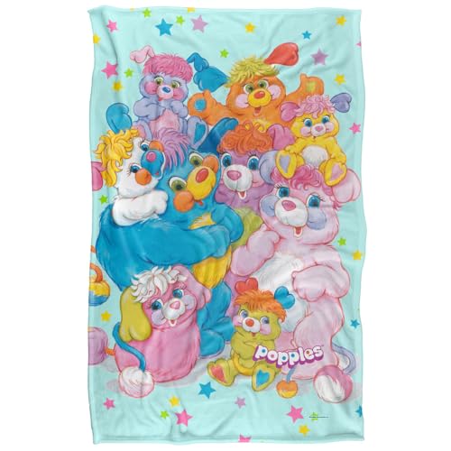 Popples Group Shot Silky Touch Super Soft Throw Blanket 91 x 147 Cm