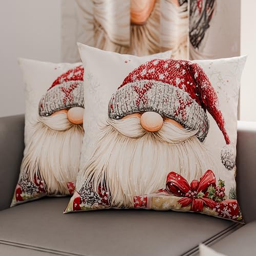 PETTI Italian Artisans - Pair of 40x40 cm Microfiber Cushion Covers, Christmas Pillow Cases, Christmas Decor Cushions for Bedroom, Sofa, Living Room, Set of 2 Cushion Covers, Xmas Pillow Case 13