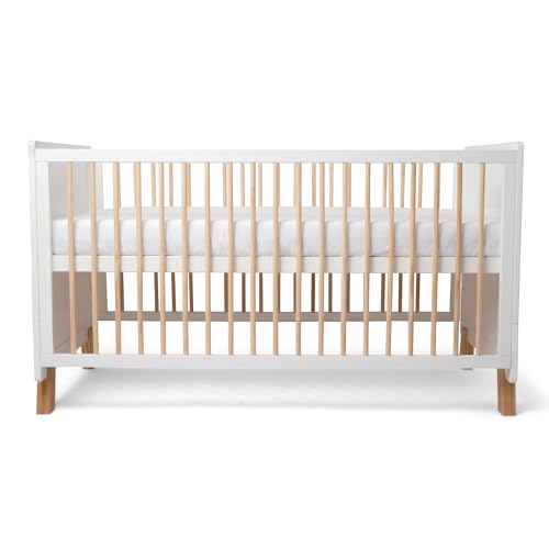 Clair de Lune Essentials Cot Bed with 3 Adjustable Heights, Baby/Toddler Bed, Suitable from Birth up to 5 Years 145 x 75 cm