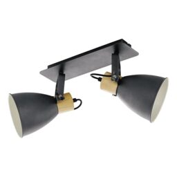 Eglo Coswarth Ceiling Light Fitting, Vintage Ceiling lamp with 2 Spots