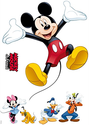 Wandtattoo - Mickey and Friends - Größe 50 x 70 cm - Komar, Kinderzimmer, Wandaufkleber, Wanddekoration, Wandsticker