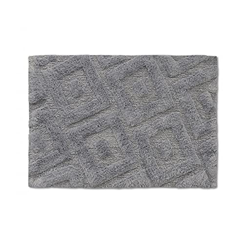 Home Passion Colour Grey 100% Cotton Rectangular Bath Mat 60 x 90 cm, 1800 g/m cotton 60 x 90 cm light grey