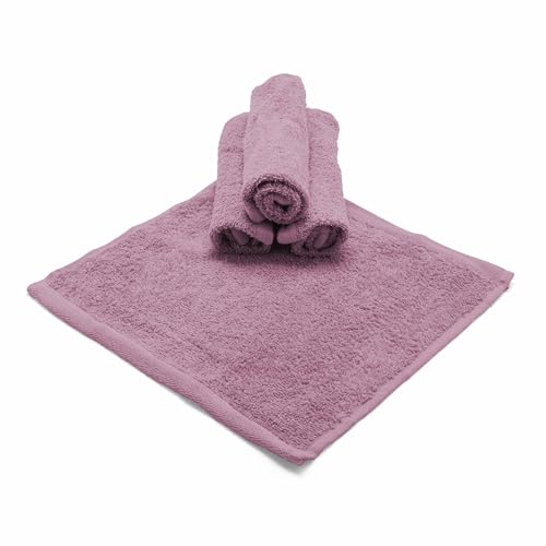SWEET HOME Bathroom Washcloths 30 x 30 cm, 4 Pieces in OEKO-TEX Certified Cotton Terry and Recycled Yarns, Multi-purpose Soft Absorbent Bath Towel Set, Also Suitable as Face Makeup Remover Cloth