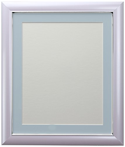 FRAMES BY POST Soda Picture Photo Frame, Plastic, Lilac with Blue Mount, 24 x 18 Image Size 18 x 12 Inch