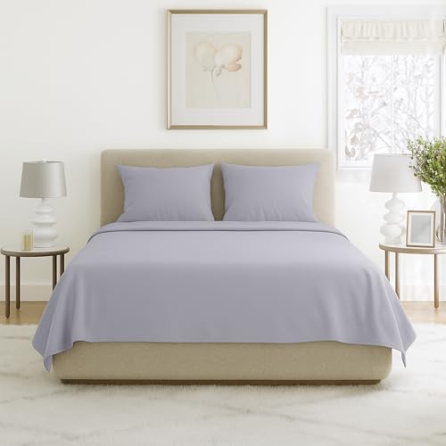 Lavish Home 1200 4-Piece Sheet Set, Full, Silver