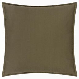 Yard Slub Cotton Polyester Filled Cushion (Lichen, 50 x 50 cm)
