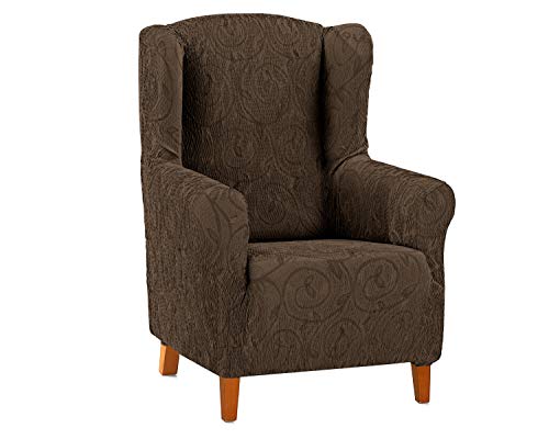 Martina Home Cover for relaxation chair, polyester, elastane, cotton, coffee, ear chair