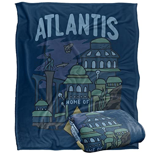 AQUAMAN Blanket, 152 x 127 cm The Atlantis Silky Touch Super Soft Throw Blanket