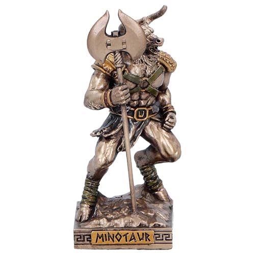 Nemesis Now Minotaur (Mini) - Ancient Egypt Art Decor, Bronzed Hand-Painted Resin Statue, Mythology Collectible
