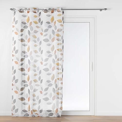 Douceur d'Intérieur Interior Softness, Curtain with Eyelets (140 x 240 cm) Vahine, Printed Sand Veil