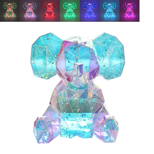 L & P Home & Gifts Lesser & Pavey Starlightz Led USB Elephant for Living Room & Bedroom - Bedside Table Lamp for Night Light - Stylish Desk Lamp for Reading & Study - Ideal LED Lighting for Camping