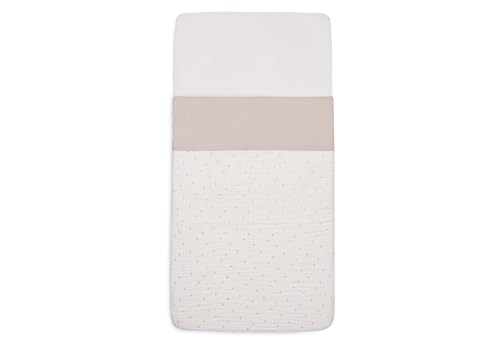 Jollein Bed Sheet for Children's Bed - Slub Nougat - 120 x 150 cm - 100% Cotton - Oeko-Tex Certified - Linen Look - Beige