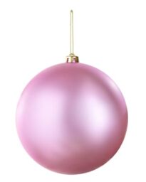 WeRChristmas Pink Matt Extra Large Christmas Bauble 20 cm, Shatterproof