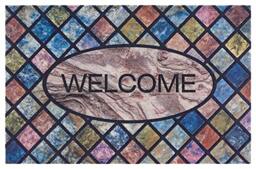 Hanse Home Printed Doormat Flocked 3D Look with Non-Slip PVC Floor Dirt Trapper Mat Door Mat Dirt Trapper Entrance Rug Indoor and Outdoor Various Designs 45 x 70 cm Welcome 5