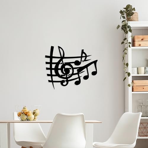 Stylish Black Decorative Metal Wall Accessory, 58 x 70 cm, 100% Metal, 1.5 mm Thick, Lightweight & Easy to Hang, Perfect for Modern Decor