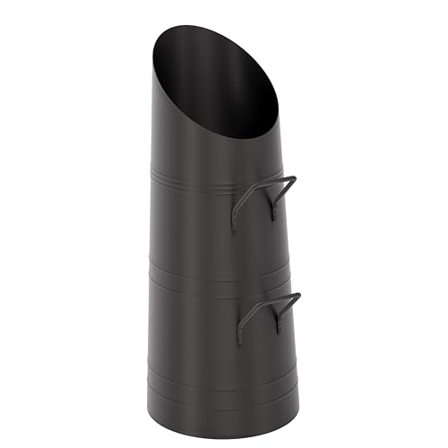 Fire Vida Coal Hod Range – Modern Black Fireside Coal Scuttle with Handles (H56 x W21 x D32 cm)