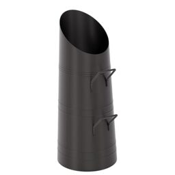 Fire Vida Coal Hod Range – Modern Black Fireside Coal Scuttle with Handles (H56 x W21 x D32 cm)