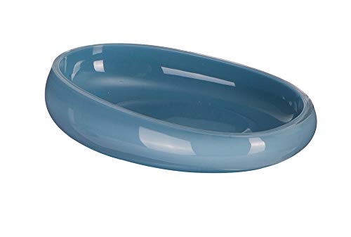 M??ve Streamline soap dish 14 x 10 x 4 cm made of acrylic, aqua