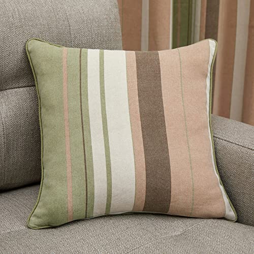 Fusion - Whitworth - 100% Cotton Cushion Cover - 43 x 43cm in Green