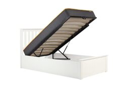 Single White Ottomam Bed 3FT Storage Bed Frame Birlea Phoenix 90cm